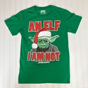 Star Wars Yoda TShirt Christmas An Elf I Am Not